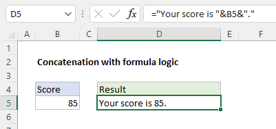 Another basic concatenation formula Another basic concatenation formula