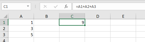 Formula with cell references Formula with cell references