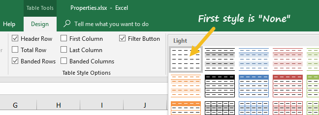 The style called "None" will clear formatting The style called "None" will clear formatting
