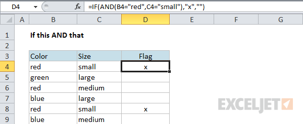 IF with the AND function is simpler than two nested IFs IF with the AND function is simpler than two nested IFs