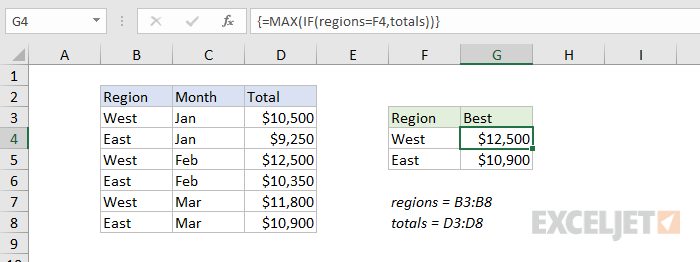 Formula criteria for simple array formula Formula criteria for simple array formula
