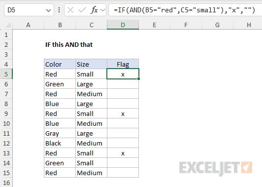 AND function example - If this AND that AND function example - If this AND that